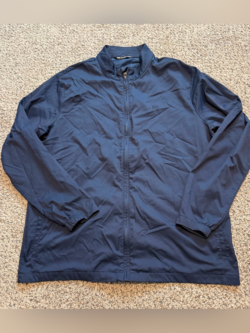 XXL Travis Mathew Jacket Men's Navy Blue Full Zip Golf Casual Stretch Outdoor